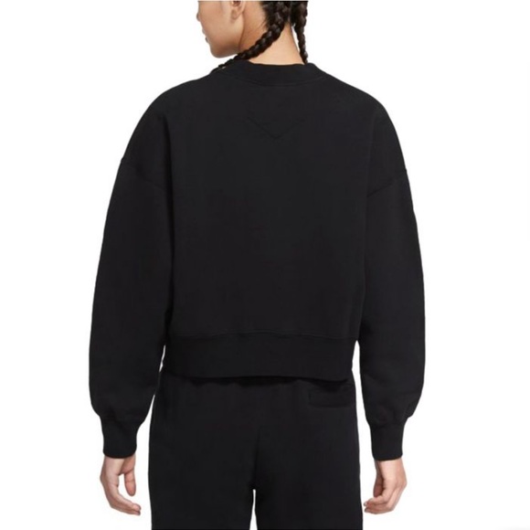 Nike Jordan, crew neck fleece sweatshirt, black, sz small - Picture 2 of 4